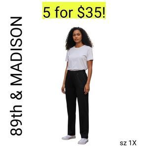 89th & Madison Black Stretch Denim Ankle Jeans Sale 5 for 35